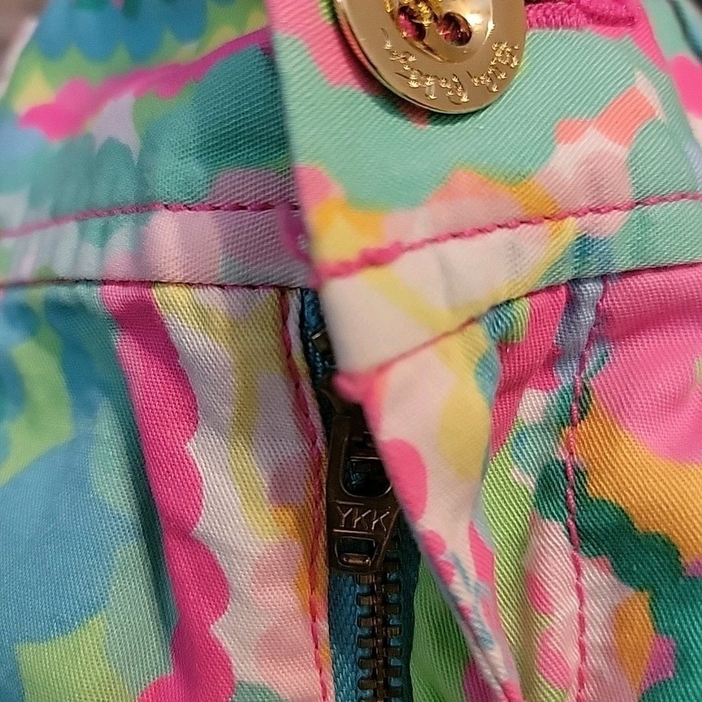 Lilly Pulitzer Shorts Womens 0 Multicolor The Callahan Shorts 5" Inseam 19277 - Picture 8 of 12